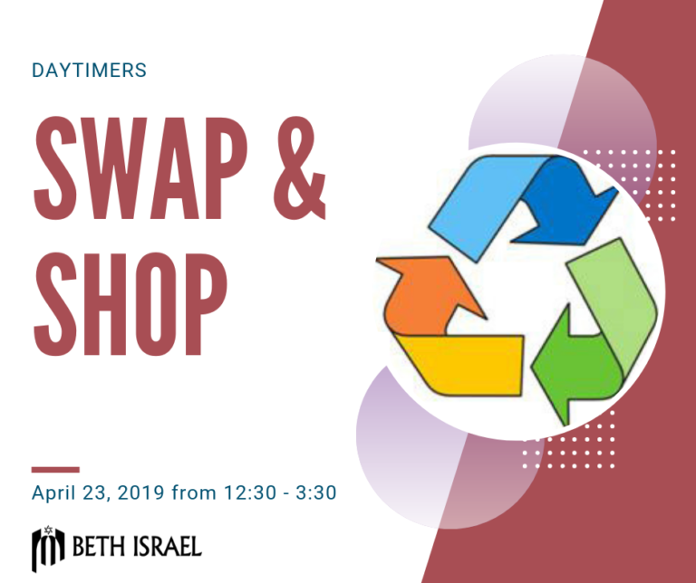 DayTimers Swap and Shop Congregation Beth Israel
