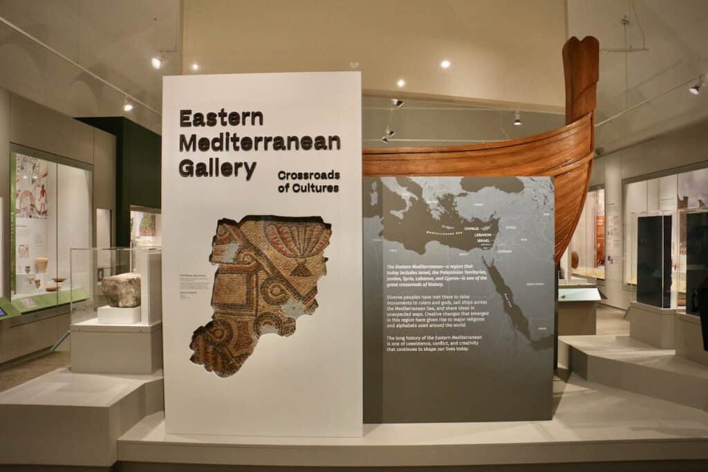 Penn Museum's revamped Eastern Mediterranean Gallery contains nearly 400 artifacts and new interactive features. (Emma Lee/WHYY)