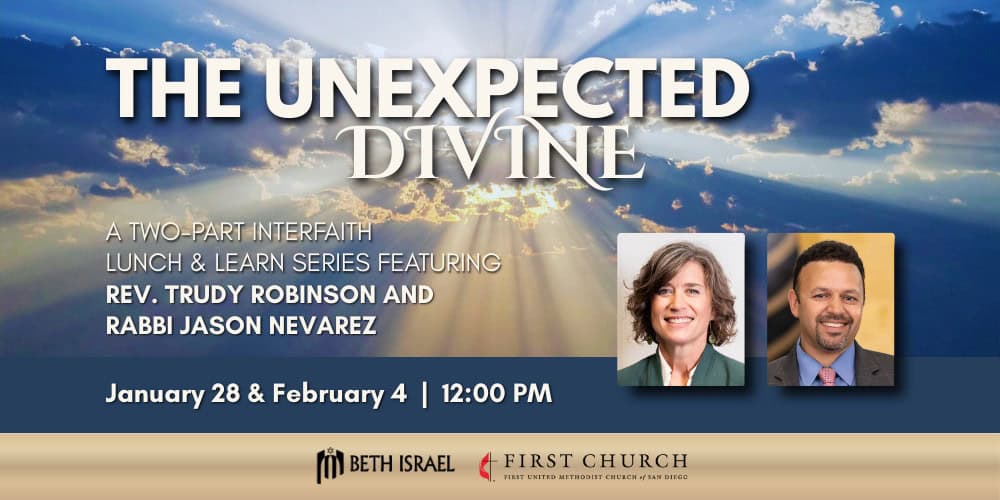 The Unexpected Divine Jewish Christian Interfaith Series Event Page