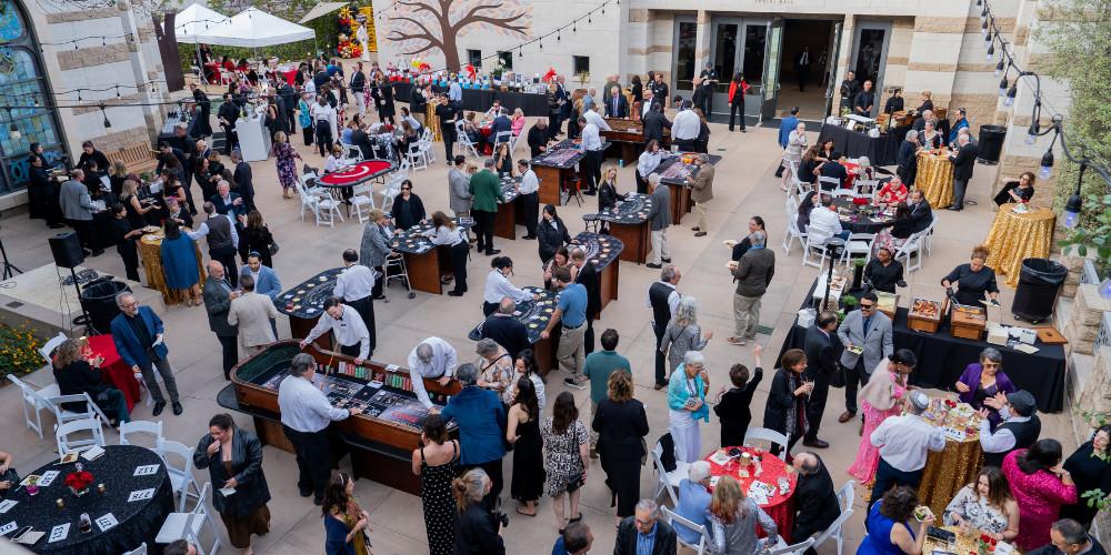 Beth Israel Casino Night Courtyard